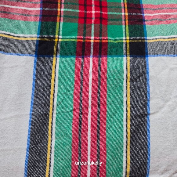 Lands' End 5 oz Flannel Duvet Cover Plaid KING - Picture 8 of 11